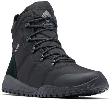 Columbia Fairbanks Omni-Heat, Stivali da Neve Uomo, Black/Titanium II , 45 EU