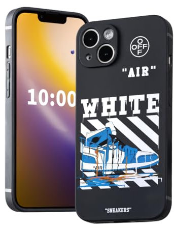 dllaojias Cool Blue Basketball Shoes Phone Case for iPhone 15 Case for Boys Street Men Aesthetic Shockproof Sports Designer Cases Compatible with iPhone 15