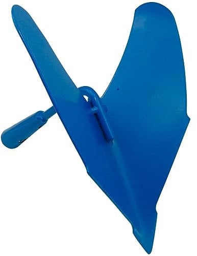 Vomere Manuale per Orto per Solchi Precisi | Acciaio Stampato e Verniciato | Dimensioni 25x20x26cm | Canna Ø28mm Conico | Peso 655gr