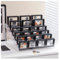 ProCase 3D Floating Frame Münzdisplay Box mit Ständer, Display-Halter mit transparenten Fächern, Schweberahmen für die Aufbewahrung von Schmuck, Medaillen, Münzen -6 Tier Schwarz