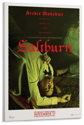 CDAXHOZ Saltburn Filmposter, Wand-, Hotel-Kunst-Dekoration, Gemälde, Wohnzimmer, Dekoration, Schlafzimmer, Gemälde, Badezimmer, Bar, Theke, Poster, 20 x 30 cm, Rahmenstil