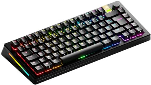 Glorious Gaming GMMK 3 Pro HE : Clavier Gaming sans Fil réactif, Effet Hall, Corps alu, taux de Polling 8K, switches MX et HE (Hot Swap), Activation Ajustable, TKL 75%, française AZERTY - Noir