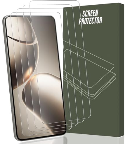 Gelaasso 4 Piezas Protector Pantalla para Xiaomi 14T/14T Pro | 9H Dureza, Compatible con Fundas, Sin Burbujas, HD Cristal Vidrio Templado Anti-Arañazos, Compatible con Face ID