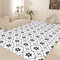RUGMRZ Wohnzimmermöbel Deko Outdoor Terrasse Schwarzer und weißer geometrischer Liniendruck Design Wohnzimmer Schlafzimmer Teppich rutschfest Bettvorleger Teppichläufer Waschbar 180X250CM