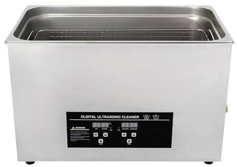 WooDerson 30L Ultrasonic Cleaner 800W Stainless Steel Ultrasonic Cleaner Machine with Heater and Timer, Multiple Cleaning Mode for Carburetor,Automotive Parts, Engine Parts,Circuit Board, et