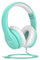 JoySpark Wired Headphones for Kids, 85dB Volume Limit, 3.5mm Kids Headphones with Cord, Adjustable, Stereo Sound Foldable Toddler headsets for School-Green