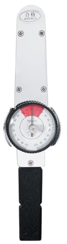 T2OL Dial Indicator Torque Wrench, 2-Direction Cursor Spanner Wrench 0-100 N.m, 1/2 Inch Drive Indicating Torque Meter for Auto Assembly Torque Testing