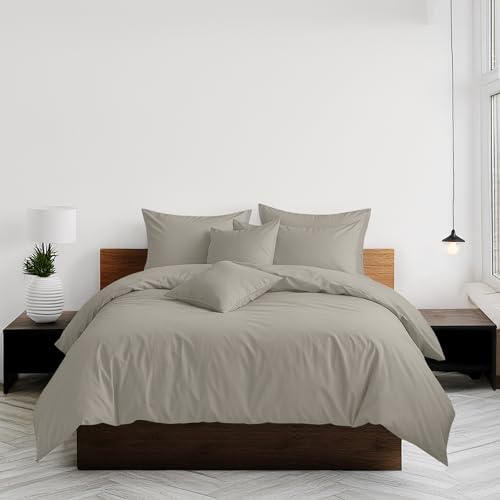 Home Sweet Home UK Plain Dyed Single Size Duvet Cover Sets Soft PolyCotton Duvet Cover Sets Single size With Button Closure Non-Iron Easy Care Bedding with Matching Pillowcase