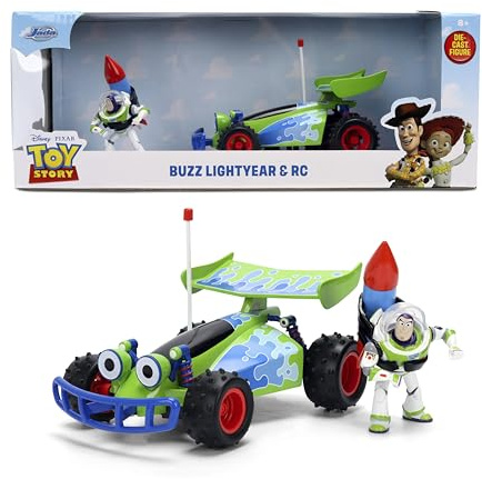 Jada Toy Story RC Turbo Buggy mit Buzz Lightyear Figur 1:24 Druckguss-Fahrzeug - Hollywood Rides Toys
