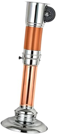 RoaQinFo Tubería de Extensible para Asador Profesional Conducto Ajustable para Campana de Extracción Chimenea de Acero Inoxidable con Ventilación, Cobre plateado