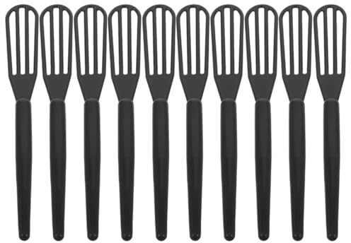 PTOOTP Lot de 10 Fouets Mélangeurs pour Teinture Capillaire, Mini-fouets en Plastique, Accessoire de Coloration pour Salon de Coiffure à Domicile, Outil de Mélange pour Mèches.