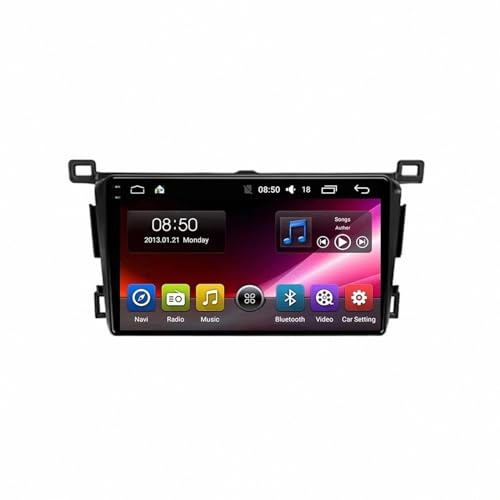 Wireless Carplay Screen for Toyota RAV4 2013-2018 Car Audio Receivers, Hd Display, Portable Live Navigation, Music Video Player, Bluetooth Fm Radio, 4 Core 1G+16G
