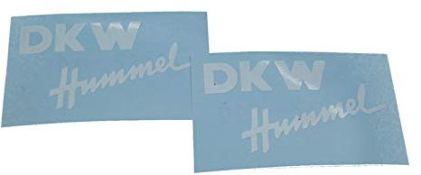 DKW Hummel 101 112 113, Sticker für Seitenverkleidung/-Deckel, Schriftzug, zum Restaurieren von Lack & Verkleidung. Motorrad Emblem Alternative