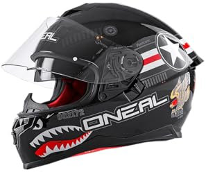 O'NEAL | Motorradhelm | Enduro Adventure Street | ABS-Schale, integrierte Sonnenblende | Challenger Helmet Wingman | Erwachsene | Schwarz | Größe M