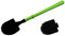 MISTERSANITÄR Toilet Cleaning Tool Brush with Bristle Head and Replacement Black Special Toilet Brush 2nd Generation 3 Piece Brush - Silicone Free and Flexible Colour Lime Green