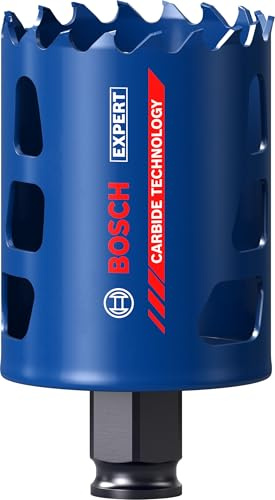 Bosch 1x EXPERT Multi Material Power Change Plus-Lochsäge (für Holz mit Metall, Ziegelstein, Ø 57 mm, Professional Zubehör Bohrmaschine)