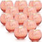 LAMORGIFT Lot de 12 bougeoirs votifs en Verre Mercure pour décoration d'intérieur et de Mariages/fêtes - Or Rose