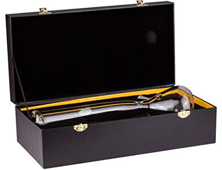 Weedness Glas Bong mit Koffer 14,5 mm Schliff Medium – Set Komplett mit Chillum kleine Mini Zubehör Pipe Geschenkset