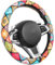 SEG Direct Mandala Lenkradbezug Auto Lenkradhülle Lenkrad Abdeckung aus Mikrofaser Leder für Frauen Mädchen, 37-39cm