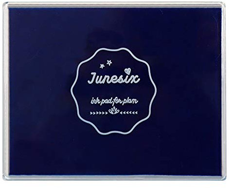 Große Stempelkissen, waschbar, für Scrapbooking, Fingermalfarbe, Stempelkissen für Kinder, für Gummistempel, DIY-Karten, Gemälde, Baby-Fußabdruck (Dunkelblau)