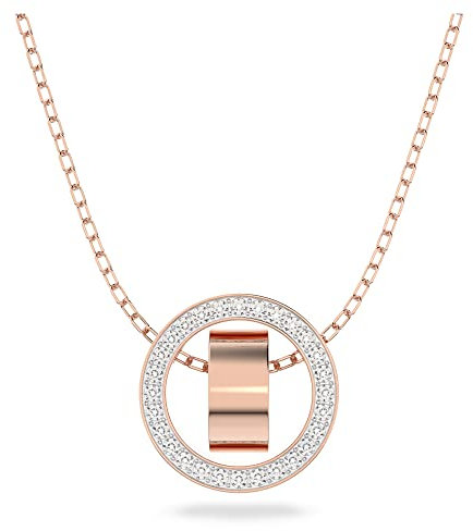 Swarovski Dextera Anhänger, Weiß, Roségold-Legierungsschicht