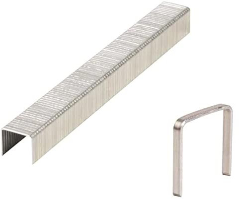 Heftklammern 140/10 mm Wire Staples Verzinkt Kompatibel mit Holz Kunststoff Hartholz Gipskarton Klammerpistole Nachfüllpackung (Packung mit 2000 Stück)