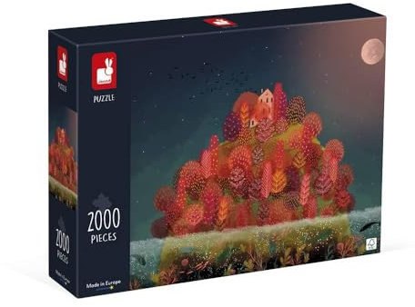 Janod, Puzzle 2000 Teile, Roter Herbst, ab 10 Jahren, J02518