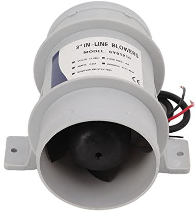 Soffiatore in 3 pollici, flusso d'aria elevato Soffiatore in 12V ad alta efficienza per prese d'aria