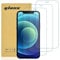 gueche [3 Unidades Protector de Pantalla para iPhone 12, iPhone 12 Pro, Cristal Templado para iPhone 12 Pro Fácil Instalación, Vidrio templado 9H,Alta Definicion,Anti-Arañazos
