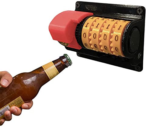 ENVVA Abridor de Botellas con Contador, Beer Counter Bottle Opener, Wall Mounted Bottle Openers, Abrelatas Manual Abrebotellas de Cerveza para Cocina Barra de Pared Restaurante