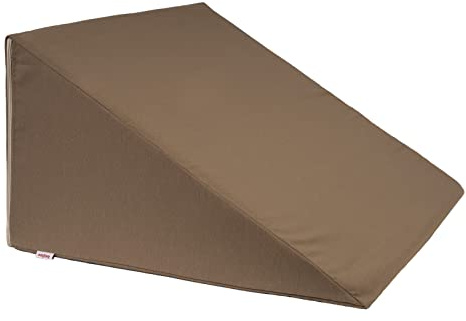 beties „Wunschton“ Keilkissen-bezug ca. 62x49x30 cm Stützkissenbezug Lesekissenbezug – Unifarben Begleiter Baumwolle (deep-Taupe)
