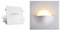 NCC-Licht Gips-Wandeinbauleuchte Beule 400x400x80mm Weiß max. 40W G9 ohne Leuchtmittel