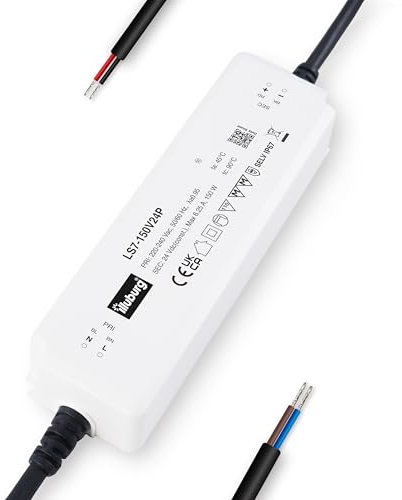 illuburg Trasformatore LED 24V 150W Impermeabile IP67 Senza Sfarfallio LED Alimentatore Driver Power Supply