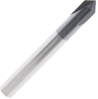 EMSea Fraise en Bout de Chanfrein à 90 Degrés à 3 Flûtes Accessoires en Carbure de Tungstène à 90 Degrés pour Sculpture de Rainures en V CNC Signes de Lettrage Fin de Chanfreinage