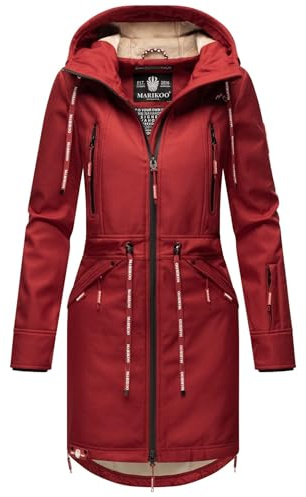 MARIKOO Damen Softshell Jacke Outdoor Funktionsjacke wasserabweisend mit warmen Teddyfleece B886