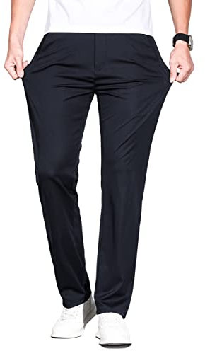ziilay Golfhose Herren Lang Jogginghose Sporthose Sweathose leichte Sommerhose Vier-Wege Stretch 8292bDBL31W30L