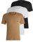 BOSS Herren Tshirt RN 3P Classic Dreier-Pack T-Shirts aus Baumwolle mit Logo-Stickerei Beige XL