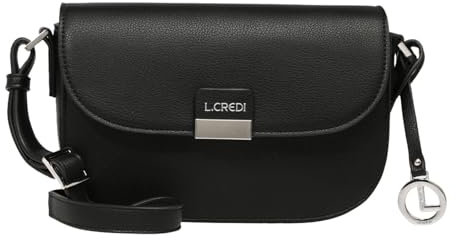 L.CREDI Damen Janina Handbag, Schwarz