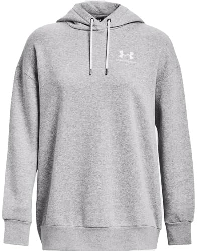 Under Armour Damen Essentiell Sweatshirt, 012 Grau, S