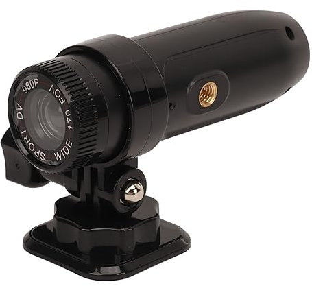 Mini Cámara de Acción, Cámara para Casco de Moto de Bicicleta, Cámara de Acción Deportiva HD 960P, Videocámara DV para Motocicleta, Grabadora de Vídeo Impermeable para Bicicleta
