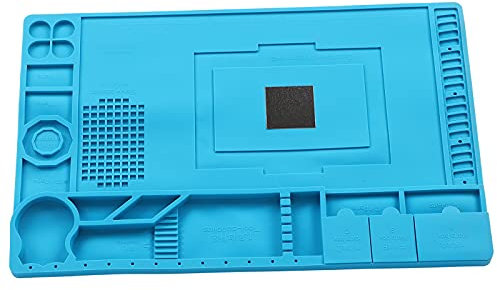 FTVOGUE Magnetic Insulation Silicone Soldering Mat for Electronics, Soldering Stations