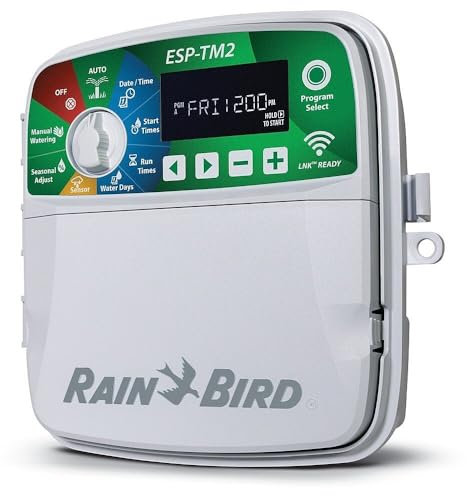 Rain Bird ESP-TM2 - Controlador de riego de 4 estaciones, color negro