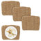 Relaxdays Tischset, 4-teilig, geflochten, Seegras, 40 x 30 cm, rechteckiges Platzset für Esstisch, Platzdeckchen, Natur