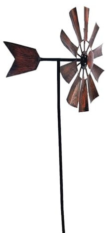 BinaryABC Windrad für den Außenbereich, Metall, Windskulpturen, Spinner, Hofdekoration, Windrad, für Garten, Hof, Rasen, Terrasse, Dekoration