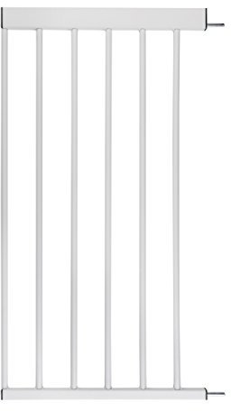 Türschutzgitter-Zubehör von BOMI | Größen: 10-70 cm | klemmbar in weiß aus Metall | Schutzgitter von BOMI Vergrößerung des Treppenschutzgitters durch Anstecken der Erweiterung | 40 cm Verbreiterung
