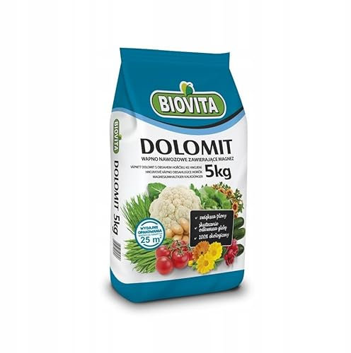BIOVITA Dolomit Calcium- und Magnesiumdünger Öko-Dünger für Pflanzen (5 kg)