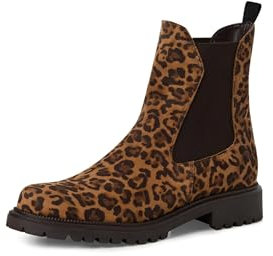 Tamaris Stivaletti da donna Chelsea Stivali in pelle da donna Leopard M2542741, 360 leopardo, 39 EU