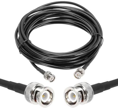 sourcing map 1PCS RG58 Coaxial Cable 20ft/6.1 M, BNC Male to BNC Male Coax Cable 50 Ohm Low Loss Cable for CB Radio, Ham Radio, Antenna Analyzer