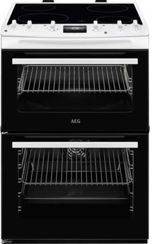 AEG CCX6540ACW 116L Built-in Double Oven with 4 Ceramic Hobs - White