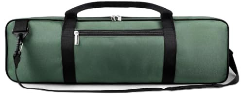 LEAP Chess Bag Only for Chess Sets Convenient Carrying Bag with Four Store Part for Roll-up Chess Board Chess Pieces Chess Clock, Carry Case of Chess Sets for Traveling or Camping Green